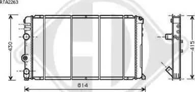 Diederichs 8188506 - Radiator, mühərrikin soyudulması furqanavto.az