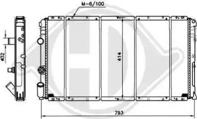 Diederichs 8188500 - Radiator, mühərrikin soyudulması furqanavto.az