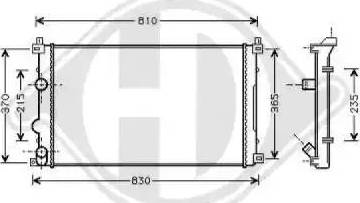 Diederichs 8188605 - Radiator, mühərrikin soyudulması furqanavto.az