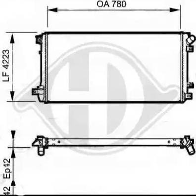 Diederichs 8188606 - Radiator, mühərrikin soyudulması furqanavto.az