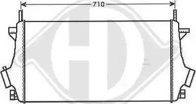 Diederichs 8182601 - Intercooler, şarj cihazı furqanavto.az