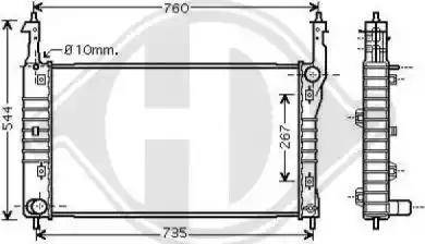 Diederichs 8187007 - Radiator, mühərrikin soyudulması furqanavto.az