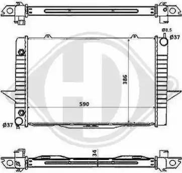 Diederichs 8139128 - Radiator, mühərrikin soyudulması furqanavto.az