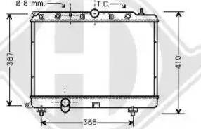 Diederichs 8130121 - Radiator, mühərrikin soyudulması furqanavto.az