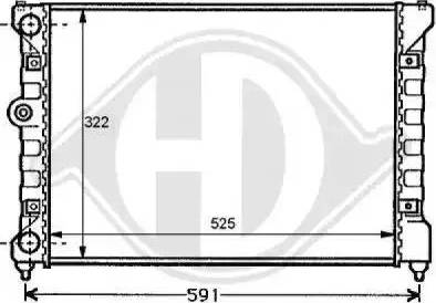 Diederichs 8138104 - Radiator, mühərrikin soyudulması furqanavto.az