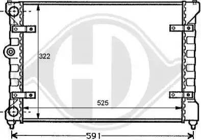 Diederichs 8138105 - Radiator, mühərrikin soyudulması furqanavto.az