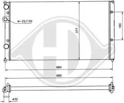 Diederichs 8138102 - Radiator, mühərrikin soyudulması furqanavto.az