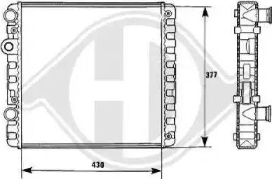 Diederichs 8138124 - Radiator, mühərrikin soyudulması furqanavto.az