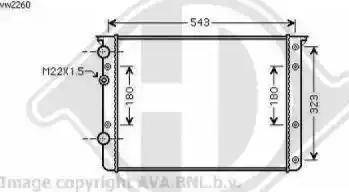 Diederichs 8138120 - Radiator, mühərrikin soyudulması furqanavto.az