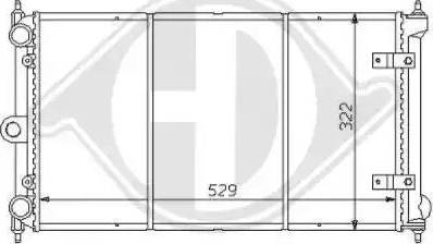 Diederichs 8138177 - Radiator, mühərrikin soyudulması furqanavto.az