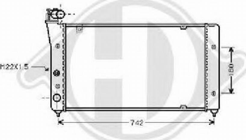 Diederichs 8133169 - Radiator, mühərrikin soyudulması furqanavto.az