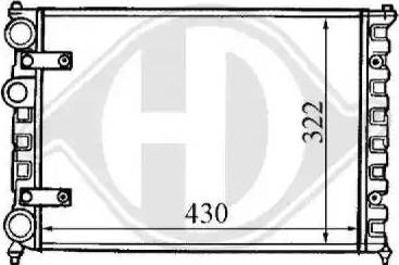 Diederichs 8133103 - Radiator, mühərrikin soyudulması furqanavto.az