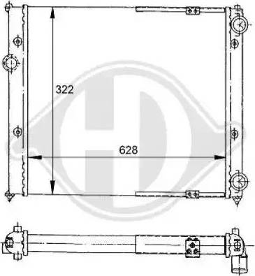 Diederichs 8133102 - Radiator, mühərrikin soyudulması furqanavto.az