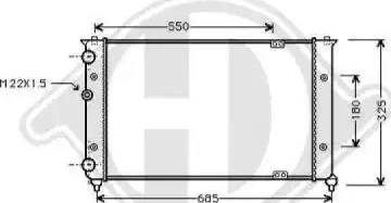 Diederichs 8133113 - Radiator, mühərrikin soyudulması furqanavto.az