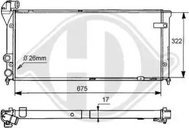 Diederichs 8133112 - Radiator, mühərrikin soyudulması furqanavto.az