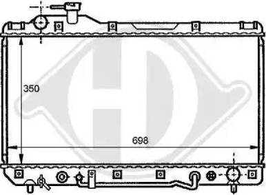 Diederichs 8137179 - Radiator, mühərrikin soyudulması furqanavto.az