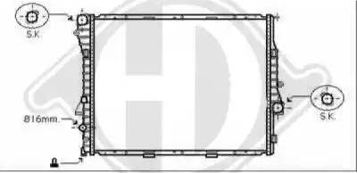 Diederichs 8129010 - Radiator, mühərrikin soyudulması furqanavto.az