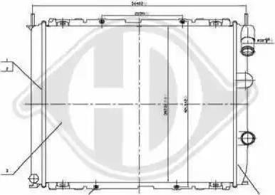 Diederichs 8129194 - Radiator, mühərrikin soyudulması furqanavto.az