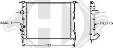 Diederichs 8129193 - Radiator, mühərrikin soyudulması furqanavto.az