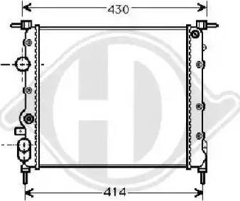 Diederichs 8129192 - Radiator, mühərrikin soyudulması furqanavto.az