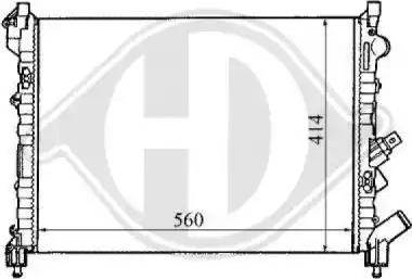 Diederichs 8129164 - Radiator, mühərrikin soyudulması furqanavto.az