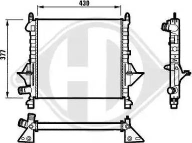 Diederichs 8129166 - Radiator, mühərrikin soyudulması furqanavto.az