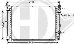 Diederichs 8129249 - Radiator, mühərrikin soyudulması furqanavto.az