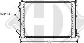 Diederichs 8129250 - Radiator, mühərrikin soyudulması furqanavto.az