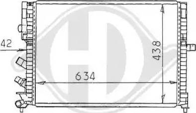 Diederichs 8129251 - Radiator, mühərrikin soyudulması furqanavto.az