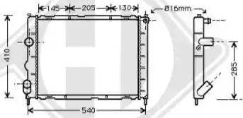 Diederichs 8129204 - Radiator, mühərrikin soyudulması furqanavto.az