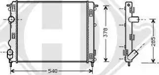 Diederichs 8129208 - Radiator, mühərrikin soyudulması furqanavto.az