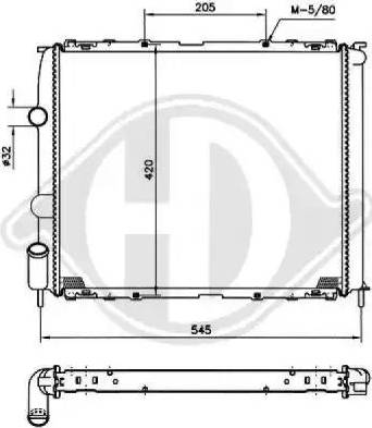 Diederichs 8129203 - Radiator, mühərrikin soyudulması furqanavto.az