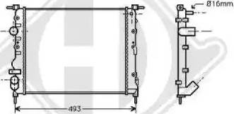 Diederichs 8129202 - Radiator, mühərrikin soyudulması furqanavto.az