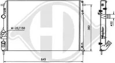 Diederichs 8129213 - Radiator, mühərrikin soyudulması furqanavto.az