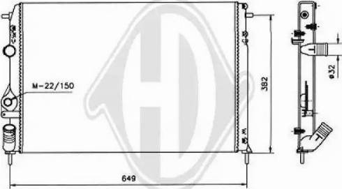 Diederichs 8129212 - Radiator, mühərrikin soyudulması furqanavto.az