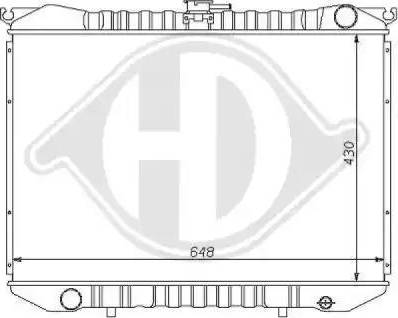 Diederichs 8124105 - Radiator, mühərrikin soyudulması furqanavto.az