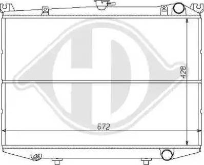 Diederichs 8124125 - Radiator, mühərrikin soyudulması furqanavto.az