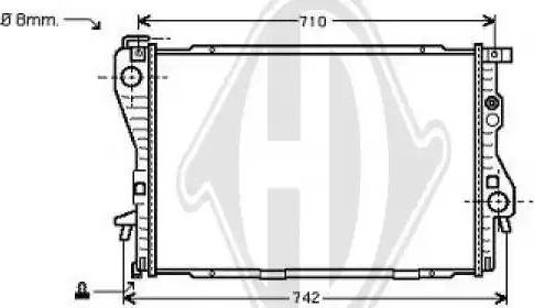 Diederichs 8124205 - Radiator, mühərrikin soyudulması www.furqanavto.az