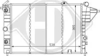 Diederichs 8125152 - Radiator, mühərrikin soyudulması furqanavto.az