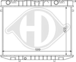 Diederichs 8125166 - Radiator, mühərrikin soyudulması furqanavto.az