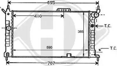 Diederichs 8125186 - Radiator, mühərrikin soyudulması furqanavto.az