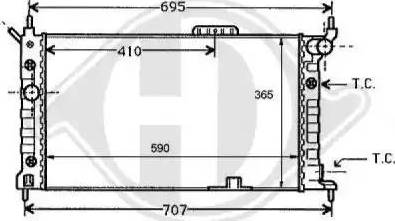 Diederichs 8125187 - Radiator, mühərrikin soyudulması furqanavto.az