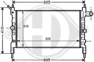 Diederichs 8125176 - Radiator, mühərrikin soyudulması furqanavto.az