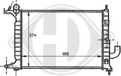 Diederichs 8125209 - Radiator, mühərrikin soyudulması furqanavto.az