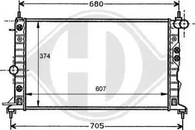 Diederichs 8125206 - Radiator, mühərrikin soyudulması furqanavto.az