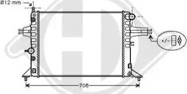 Diederichs 8125229 - Radiator, mühərrikin soyudulması furqanavto.az