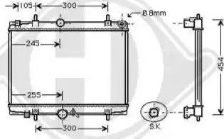 Diederichs 8126169 - Radiator, mühərrikin soyudulması furqanavto.az