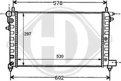 Diederichs 8126111 - Radiator, mühərrikin soyudulması furqanavto.az