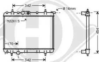 Diederichs 8126176 - Radiator, mühərrikin soyudulması furqanavto.az