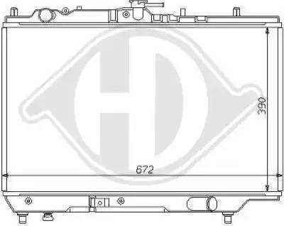 Diederichs 8120110 - Radiator, mühərrikin soyudulması furqanavto.az